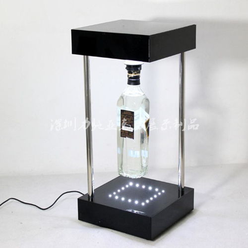 深圳磁懸浮展架工廠 定制亞克力磁懸浮酒瓶展架，創(chuàng)意高端懸浮展示架解決方案